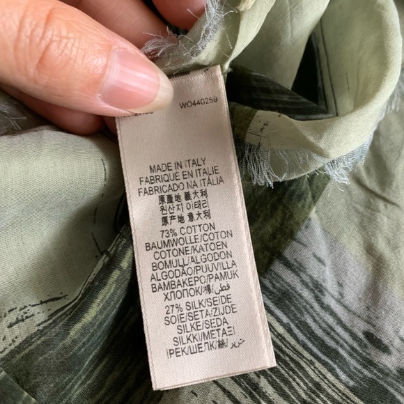 NWT Authentic Burberry Mega Check CottonSilk Scarf - Picture 6 of 8